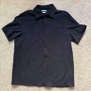 ZARA Knit Button-Up Polo Shirt (XL)